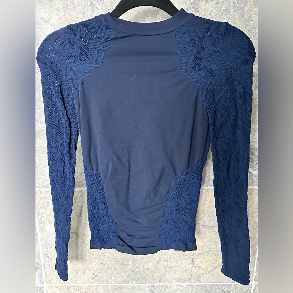 INTIMATELY FREE PEOPLE Ladies Women’s Size Medium Large Blue Knit & Lace…